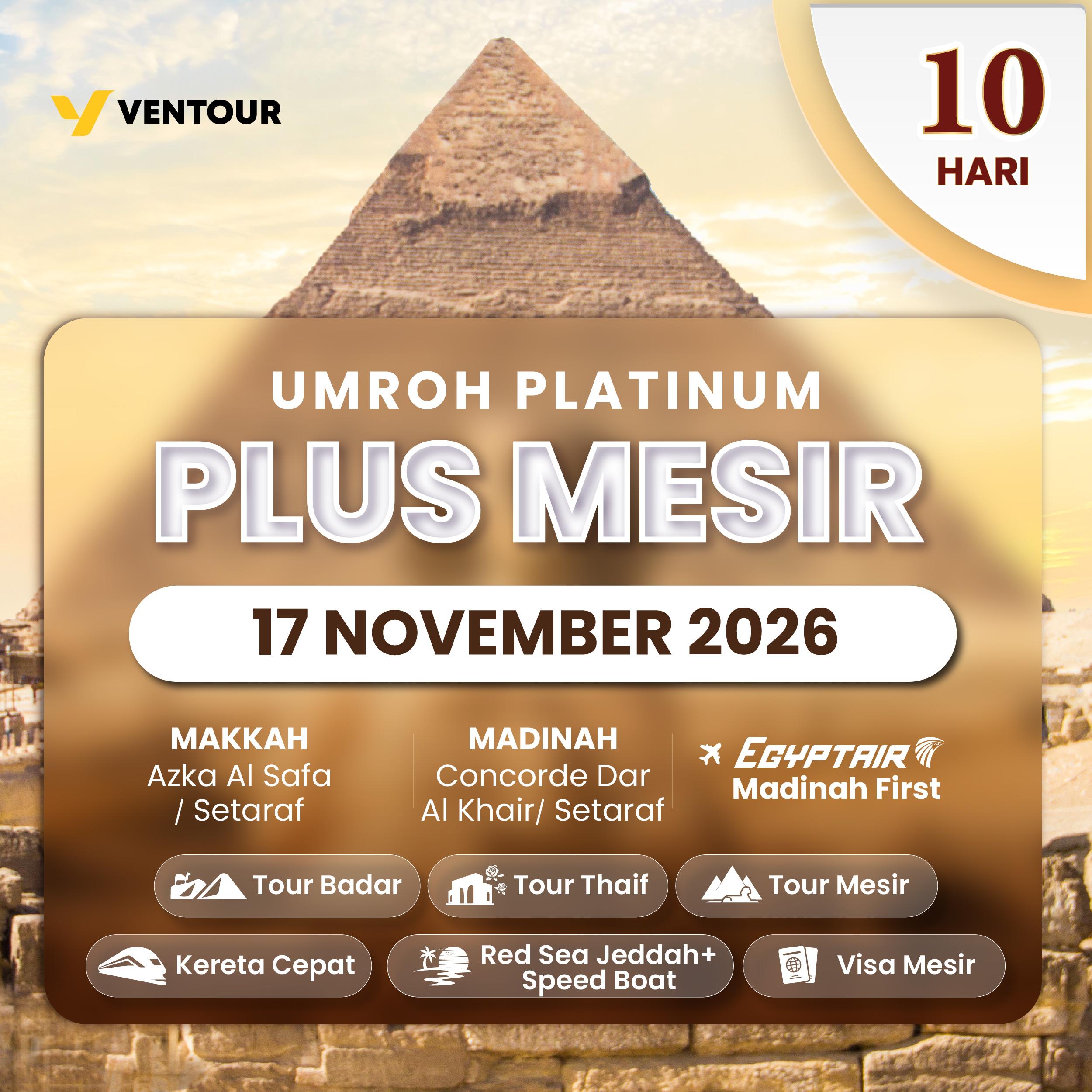 PLATINUM PLUS MESIR 10D MS MADINAH FIRST