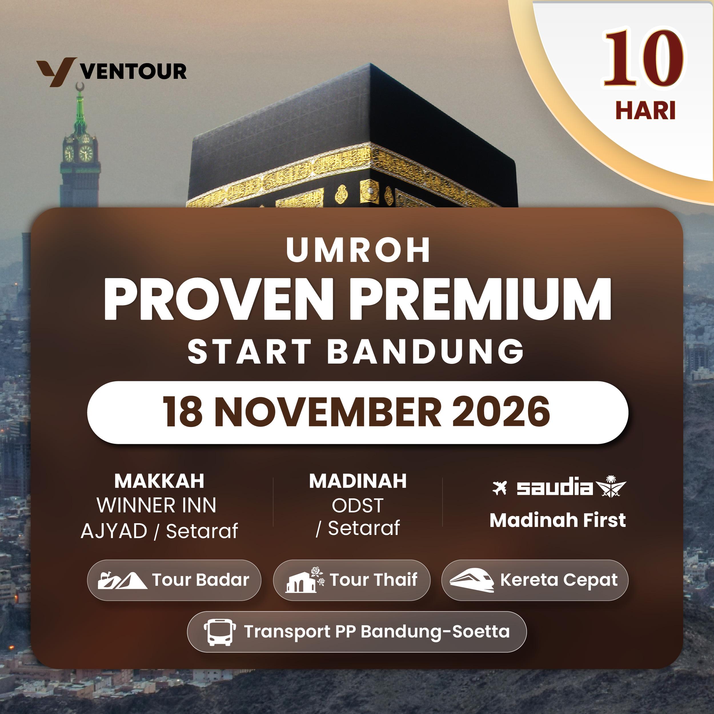PROVEN PREMIUM 10D SV MADINAH FIRST START BANDUNG