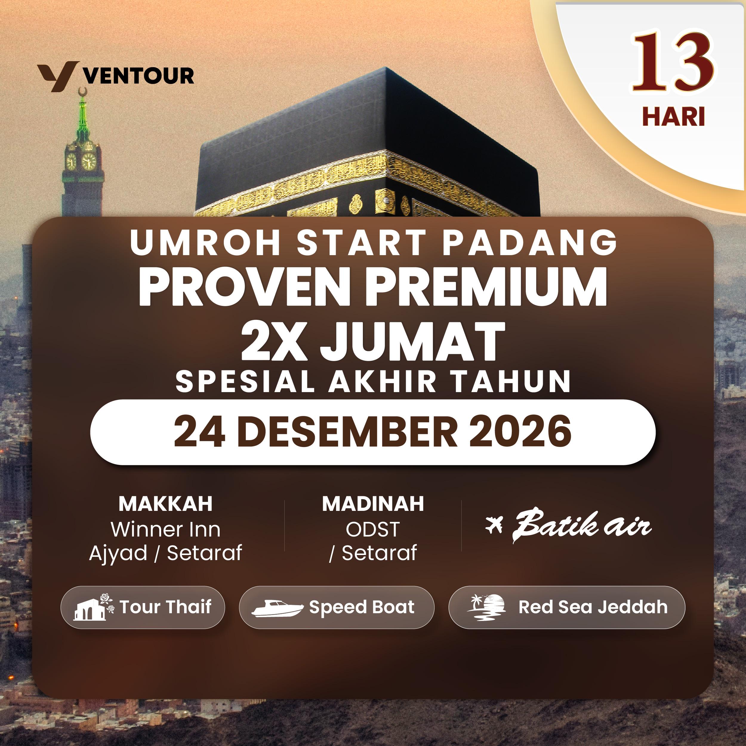 PROVEN PREMIUM 13D OD 2X JUMAT SPESIAL AKHIR TAHUN START PADANG