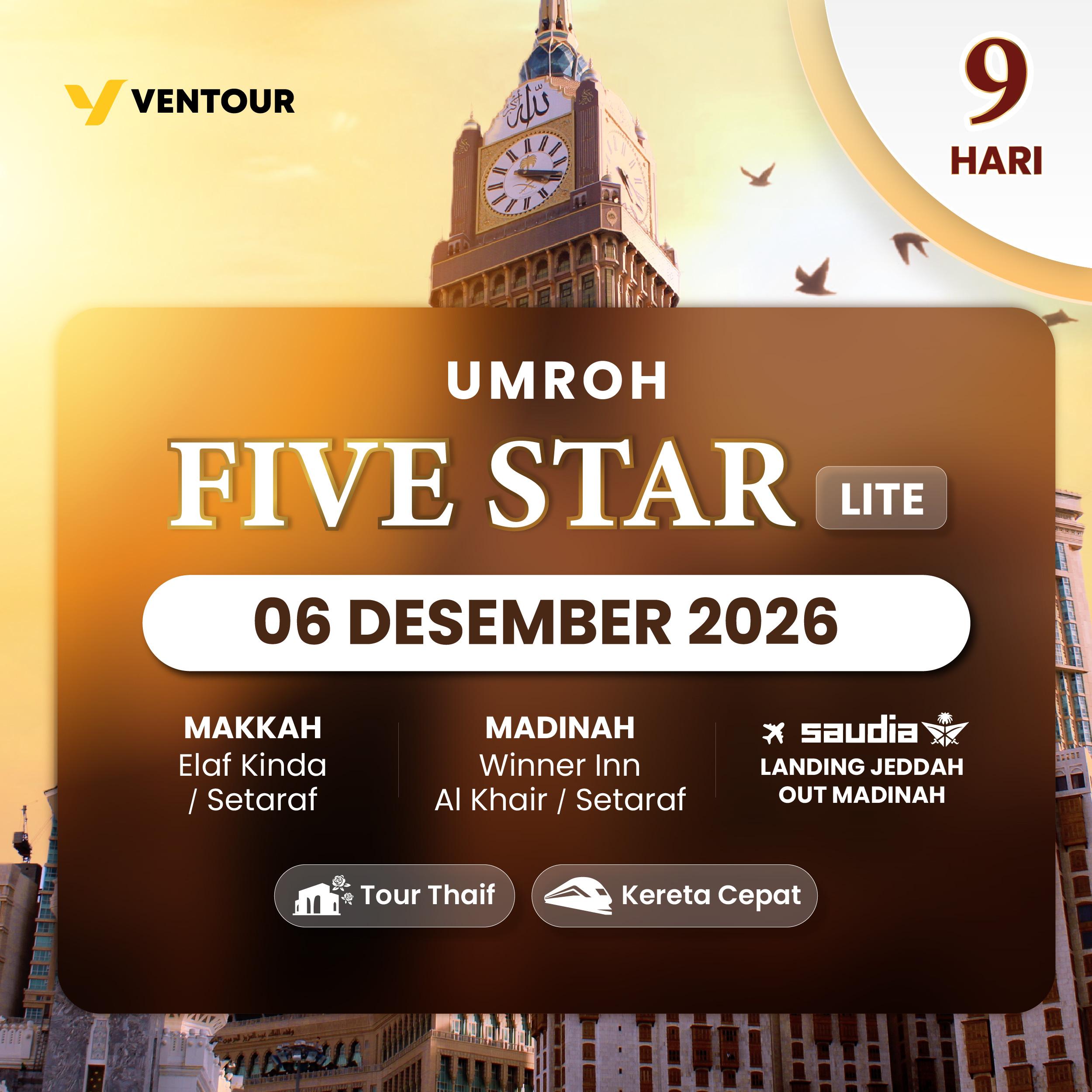 FIVESTAR LITE 9D SV LANDING MADINAH OUT JEDDAH