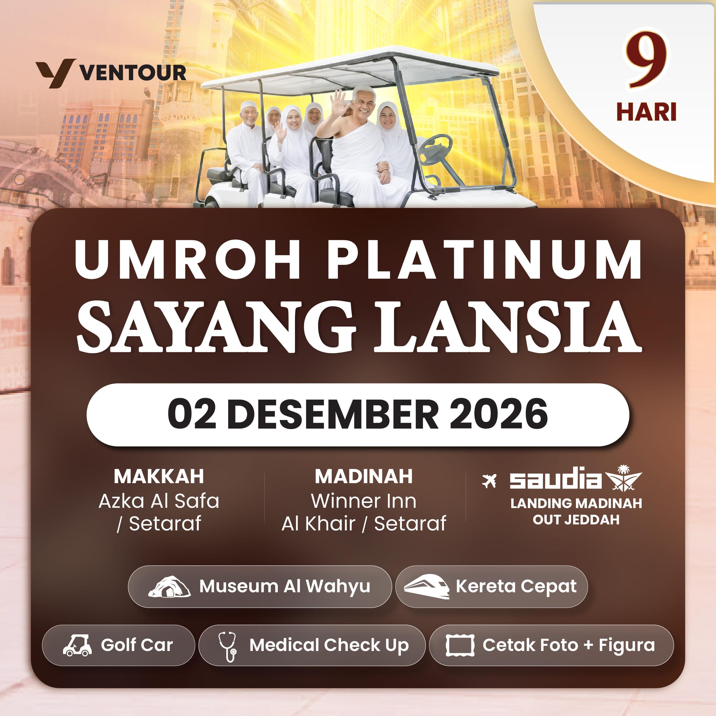PLATINUM SAYANG LANSIA 9D SV LANDING MADINAH OUT JEDDAH