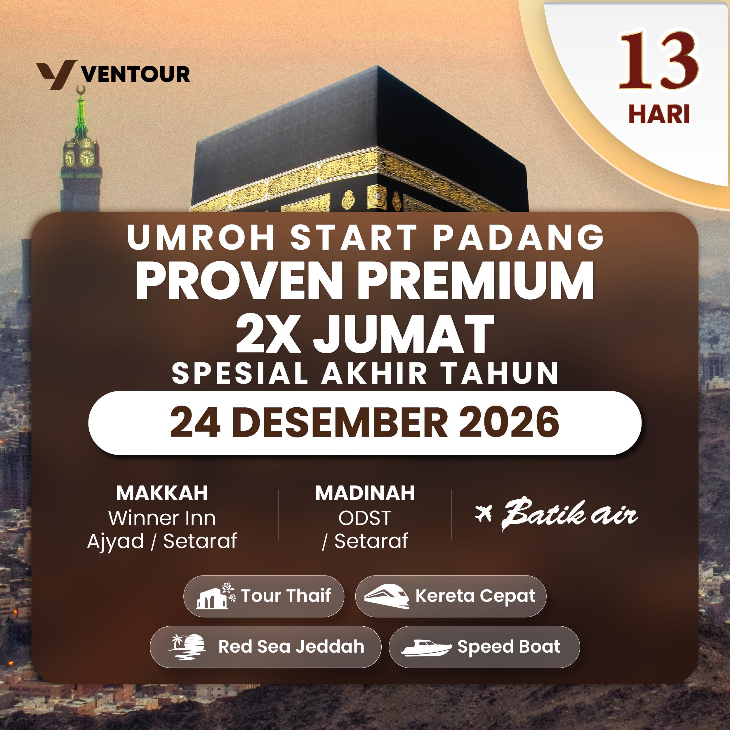 PROVEN PREMIUM 13D OD 2X JUMAT SPESIAL AKHIR TAHUN START PADANG